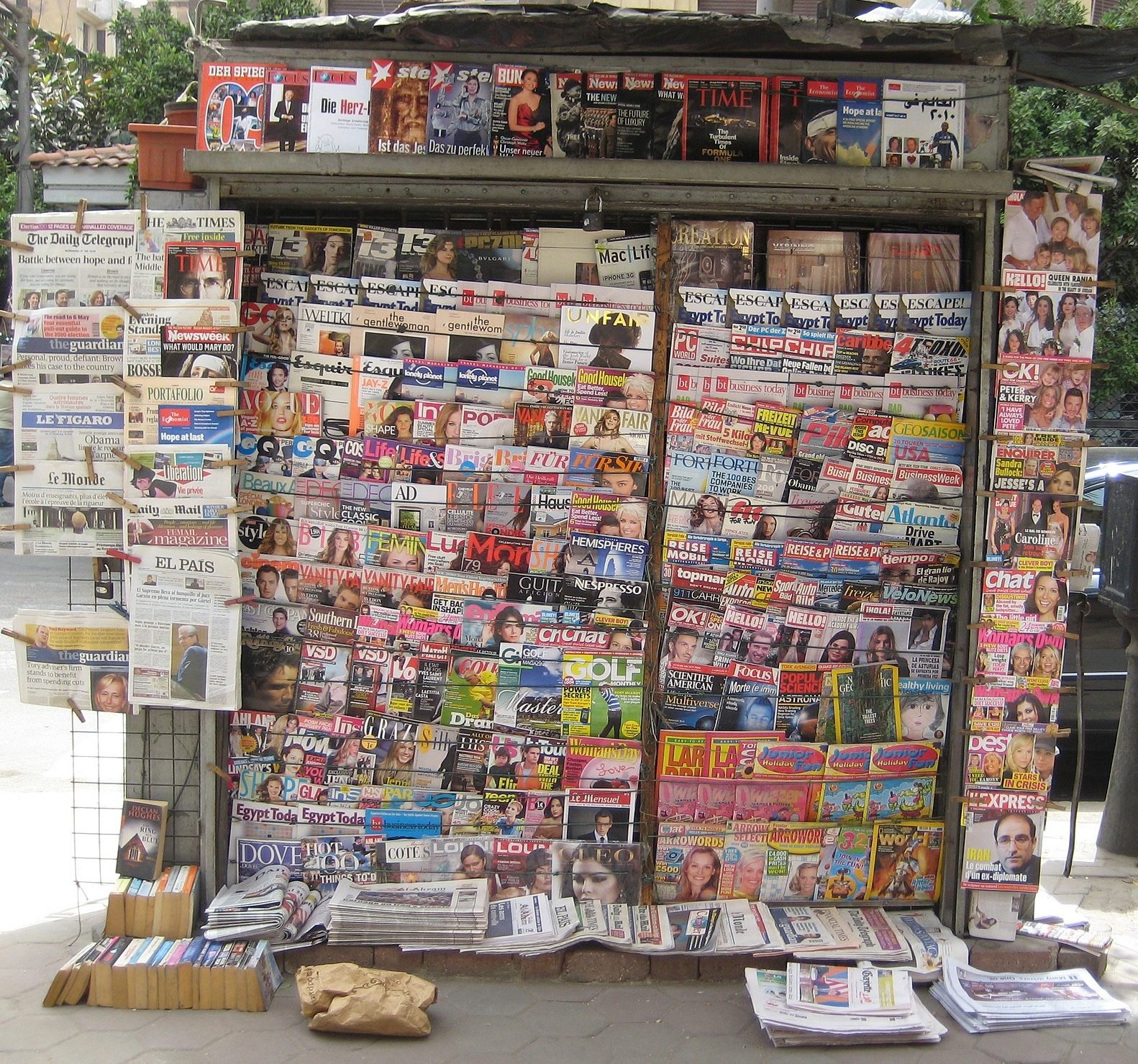 Newstand in Cairo